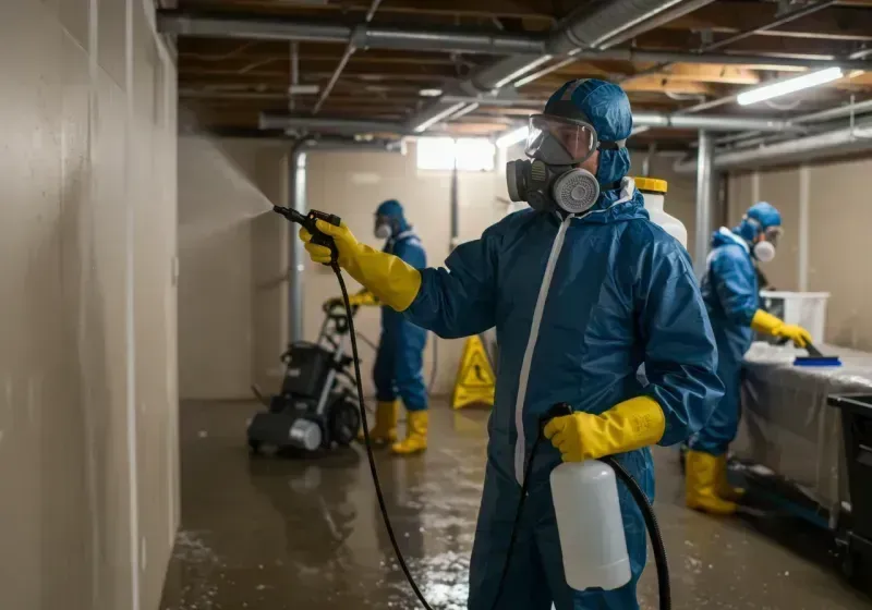 Basement Sanitization and Antimicrobial Treatment process in Erie County, NY